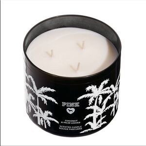 Victorias Secret Pink wick coconut palm candle